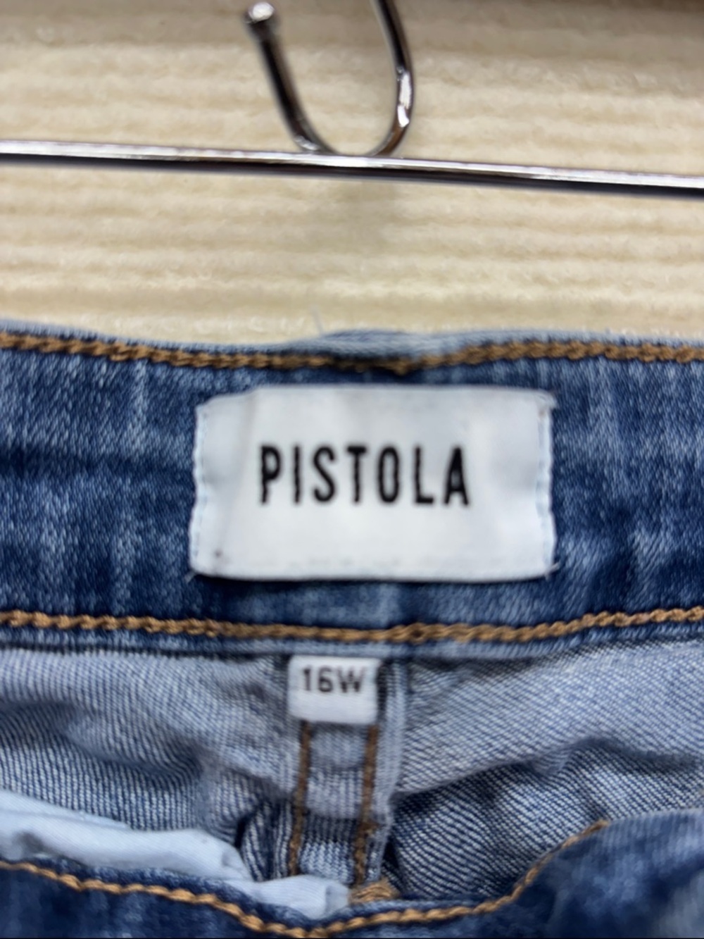Pistols 16W Women’s Distressed Blue Jeans - Picture 5 of 6